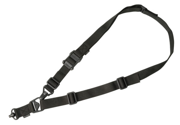 Magpul MAG515BLK MS3 Single QD Sling GEN2 Black Nylon 48"-60" OAL Adjustable One-Two Point Rifle