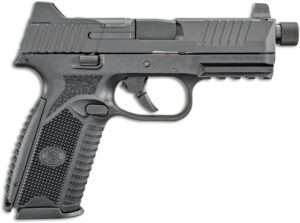 FN 66100527 509T  9mm Luger 10+1, 4.50" Black Steel Threaded Barrel, Matte Black Optic Ready/Serrated Stainless Steel Slide, Matte Black Polymer Frame w/Picatinny Rail