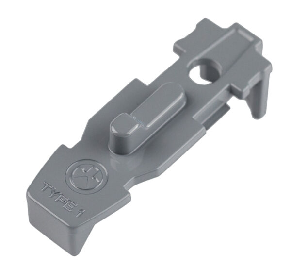 Magpul MAG803-GRY Tactile Lock-Plate Type 1 Made of Polymer w/ Stealth Gray Finish & 1/8" Single Ridge for PMAG 10/20/30 AR/M4 GEN M3/AR 300 B GEN M3 Floor Plates/5 Per Pack