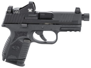 FN 66100802 509CT w/Optic 9mm Luger 12+1/24+1 4.32" Black Steel Threaded Barrel, Black PVD Optic Cut/Serrated Steel Slide & Polymer Frame w/Picatinny Rail, Vortex Viper Red Dot, Ambidextrous