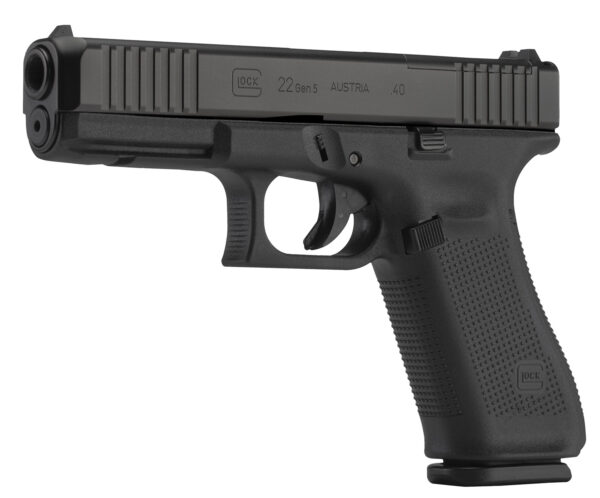 Glock PA225S201MOS G22 Gen5 MOS 40 S&W  4.49" Glock Marksman Barrel 10+1, Black Frame & MOS  nDLC Slide, Modular Backstrap, Ambidextrous Slide Stop, Safe Action Trigger, Optics Ready