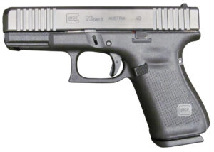 Glock PA235S201 G23 Gen5 Compact 40 S&W  4.02" Glock Marksman Barrel 10+1, Black Frame & nDLC Slide, Modular Backstrap, Ambidextrous Slide Stop, Safe Action Trigger