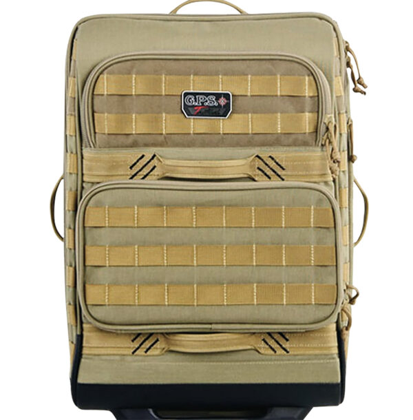 GPS Bags T2214RCT Tactical Operations Rolling Case Tan 1000D Polyester 2 Handguns