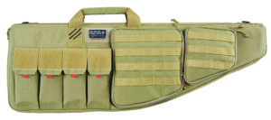 GPS Bags T35ART Tactical AR Case 35" Tan 1000D Nylon with Mag & Storage Pockets, Lockable Zippers, External Handgun Pocket & DuPont Teflon Coating