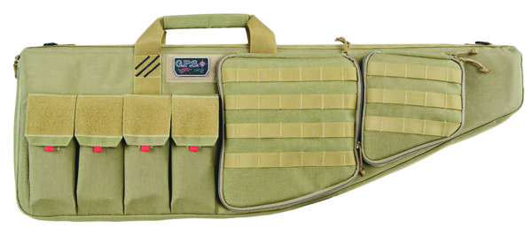 GPS Bags T35ART Tactical AR Case 35" Tan 1000D Nylon with Mag & Storage Pockets, Lockable Zippers, External Handgun Pocket & DuPont Teflon Coating