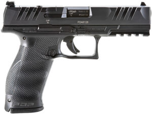 Walther Arms 2842475 PDP  9mm Luger 18+1 4.50" Black Polygonal Rifled Barrel, Black Optic Ready/Serrated Steel Slide, Black Polymer Frame w/Picatinny Rail, Ambidextrous