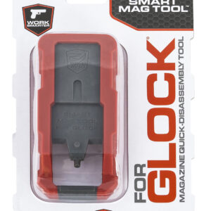 Real Avid AVGLOCKMT Smart Mag Tool  Compatible w/Glock, Gray/Red Plastic