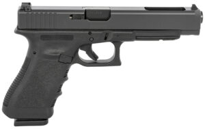 Glock UI3430103 G34 Gen3 Competition 9mm Luger  5.31" Barrel 17+1,  Black Frame & Slide, Finger Grooved Rough Texture Grip, Adjustable Sights, Safe Action Trigger (US Made)