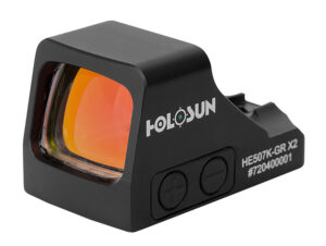 Holosun HE507KGRX2 507  Black Anodized 1 x 0.58" x 0.77" 2 MOA Green Dot/32 MOA Circle Multi Reticle