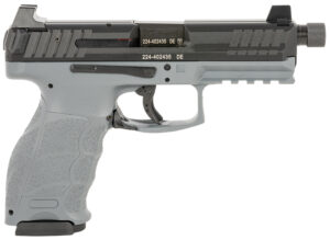 HK 81000786 VP9 Tactical Optic Ready 9mm Luger 4.70" TB 17+1 Gray Finish Frame with Black Steel with Optics Cut Slide, Polymer Grip, Picatinny Rail & Night Sights Includes 3 Mags