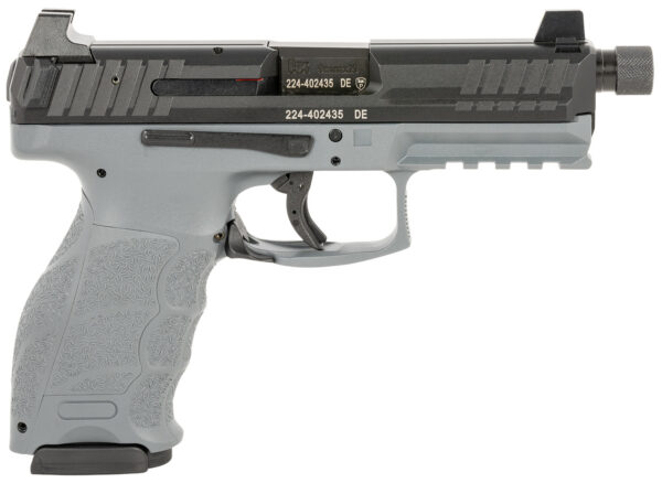 HK 81000786 VP9 Tactical Optic Ready 9mm Luger 4.70" TB 17+1 Gray Finish Frame with Black Steel with Optics Cut Slide, Polymer Grip, Picatinny Rail & Night Sights Includes 3 Mags