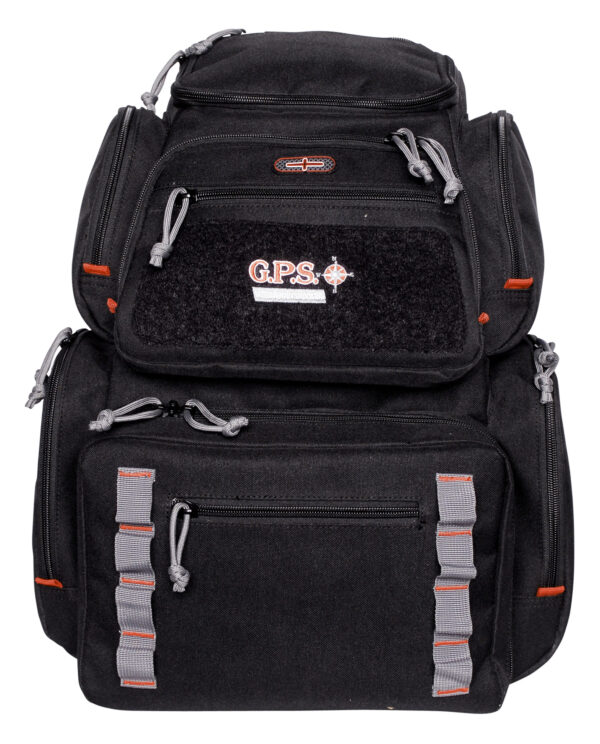 GPS Bags 1712BPB Pistolero Backpack Black/Gray Holds 5 Handguns