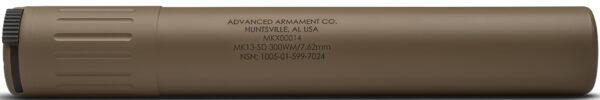 ADVANCED ARMAMENT COMPANY 65008 MK13-SD  30 Cal Rated Up To 300 Win Mag, FDE Titanium, 90T Taper Mount