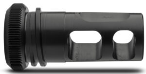 ADVANCED ARMAMENT COMPANY 64133 Blackout Muzzle Brake 30 Cal 5/8"-24 tpi, Black Steel, for AAC MK13-SD Suppressors
