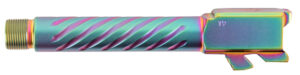 Ballistic Advantage BAPSG175T3W Premium Series  Threaded/Spiral Fluted, 9mm Luger, Iridescent PVD, Fits Glock 17 Gen 5