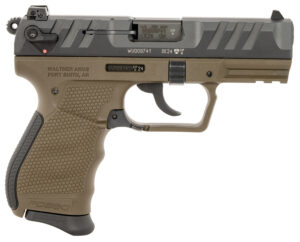 Walther Arms 5050515 PD380  Carry Frame 380 ACP 9+1 3.70" Black Stainless Steel, Barrel Black Cerakote Serrated Steel Slide, Military Green Polymer Frame, Textured Wraparound Grip