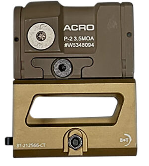 B&T Firearms AP200777FDEM Aimpoint ACRO P-2  Flat Dark Earth 1 x 0.59" x 0.59" 3.5 MOA Red Dot