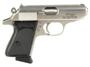 Walther Arms 4796020 PPK  32 ACP 6+1 3.30" Stainless Steel Barrel, Stainless Serrated Steel Slide, Stainless Steel Frame w/Beavertail Textured, Polymer Grip