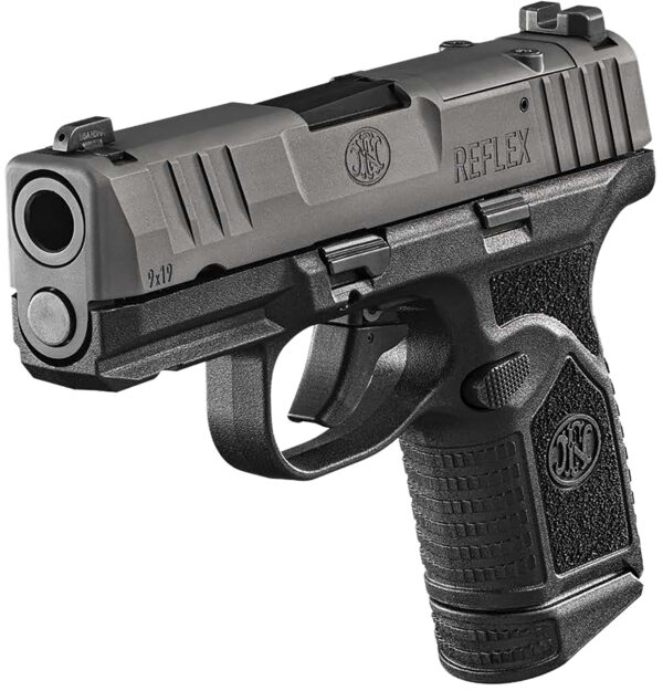 FN 66101418 Reflex MRD 9mm Luger 15+1 11+1 3.30" Micro-Compact Frame Black PVD Optic Ready/Serrated Steel Slide w/Picatinny Rail Stippled Grip Ambidextrous