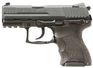 HK 81001109 P30SK V3 Sub-Compact Frame 9mm Luger 12+1/15+1 3.27" Steel Barrel, Black Cerakote Serrated Steel Slide, Black Polymer Frame w/Picatinny Rail, Ambidextrous