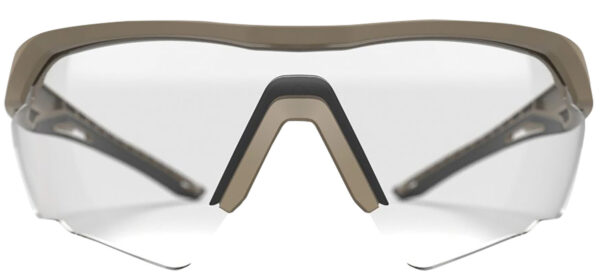 Glock AS41037 Crossover Tactical Glasses Clear Lens Desert Tan Frame
