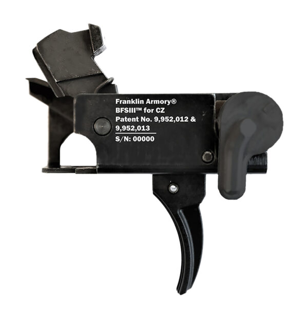 Franklin Armory 0650000BLK  BFSIII Black Curved Fits CZ Scorpion Style Ambidextrous