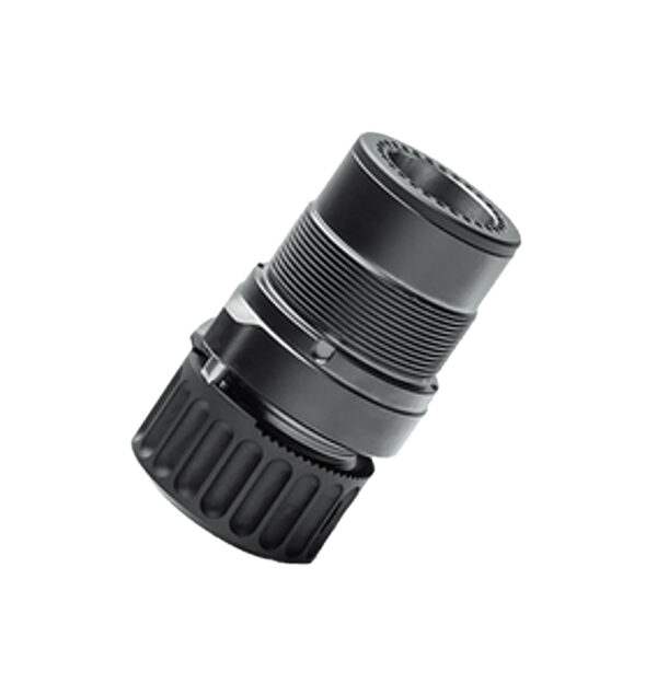 B&T Firearms SD-145504 HUB Adapter  7.62 Black Titanium/Stainless Steel