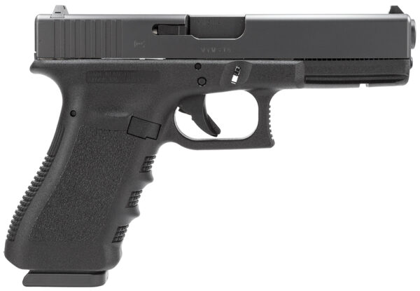 Glock PI2250203 G22 Gen3 40 S&W  4.49" Barrel 15+1, Black Frame & Slide, Finger Grooved Rough Texture Polymer Grip, Safe Action Trigger