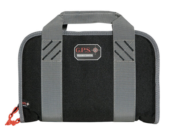 GPS Bags 1308PC Double Pistol Case Black Nylon w/ Visual ID Storage System