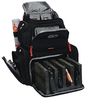 GPS Bags 1711BP Handgunner Backpack Black 1000D Nylon Holds 4 Handguns
