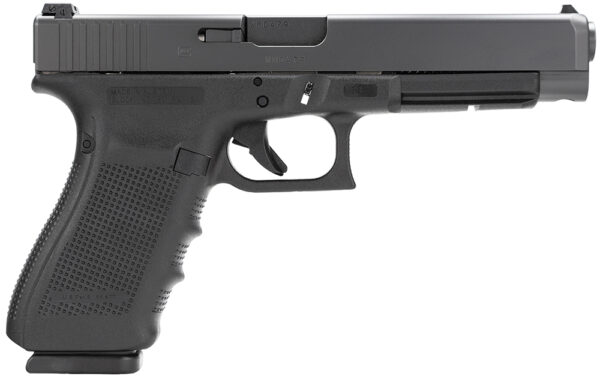 Glock PG4130101 G41 Gen4 Competition 45 ACP 10+1 5.31" Barrel, Black Frame & Slide, Finger Grooved Rough Texture Grip, Modular Backstrap, Reversible Mag. Catch, Safe Action Trigger