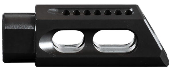 Yankee Hill 3085MBA Slant Muzzle Brake Black Steel with 5/8"-24 tpi Threads & 2.75" OAL for 30 Cal AR-Platform