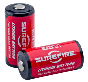 SureFire SF6BC 123A Batteries  Red/Black 3.0 Volts 1,500 mAh (6) Single Pack Clamshell