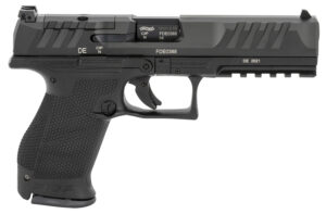 Walther Arms 2844222 PDP  Compact Frame 9mm Luger 15+1 5" Black Steel Barrel, Black Optic Ready/Serrated Steel Slide, Black Polymer Frame w/Picatinny Rail, Textured Polymer Grip, Ambidextrous