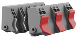 Real Avid AVSFJPF Smart-Jaws Tube-Fit Sleeves Reversible Gray/Red Rubber Overmold & Steel Side