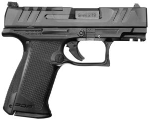 Walther Arms 2842734 PDP F-Series 9mm Luger 15+1 4" Black Steel Barrel, Black Optic Ready/Serrated Slide, Black Polymer Frame w/Picatinny Rail, Black Performance Duty Texture Grips, Ambidextrous