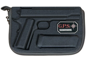 GPS Bags 907PC Custom Molded  w/ Lockable Zippers Internal Mag Holder & Black Finish for Glock 17/19/22/23/26/27