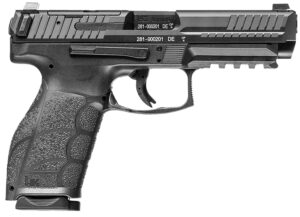 HK 81001066 VP9A1 F Full Size Frame 9mm Luger 10+1 4.53" Black Steel Barrel, Optic Ready/Serrated Steel Slide, Black Polymer Frame w/Picatinny Rail, Interchangeable Backstrap Grip, Ambidextrous