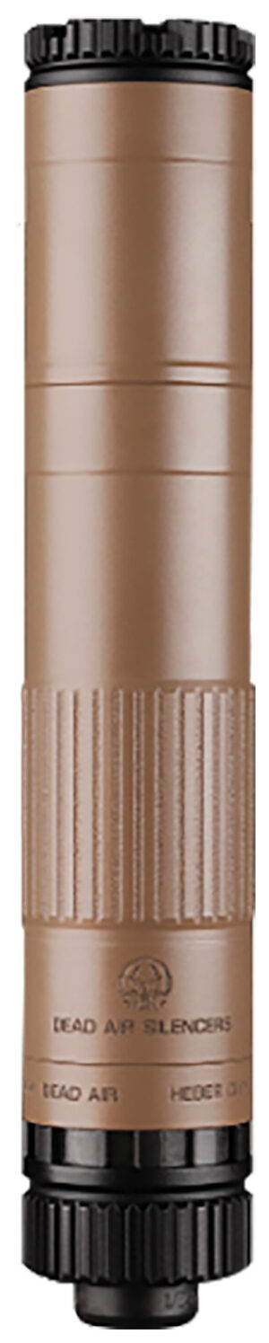 Dead Air MOJAVE9FDE Mojave 9 Modular 9mm 1.41" FDE Aluminum/Stainless Steel/Titanium 1/2"x28