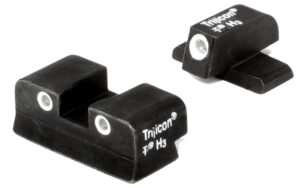 Trijicon 600465 Bright & Tough Night Sights  Green/Tritium White Outline Front Sight-Green/Tritium White Outline Rear Sight Sig Sauer .40 S&W/.45 ACP #6 Front/#8 Rear