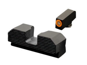 XS Sights GLM017P4N Minimalist Night Sight Set Orange Tritium Front/Black Oxide Frame. Compatible w/Glock