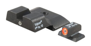 Trijicon 600722 HD Night Sights  Green/Tritium Orange Outline Front Sight-Green Tritium Black Outline Rear Sight Smith & Wesson M&P Shield/M&P Shield Plus