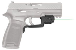 Crimson Trace 0177801 Laserguard  Fits Sig P320 (Except Subcompact)/M17/M18, Green Laser Black Polymer
