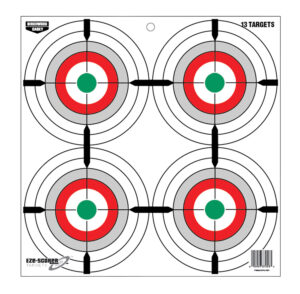 Birchwood Casey 37253 EZE-Scorer  12" Bullseye Paper Hanging Multi-Color 13 Per Pkg