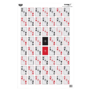 Birchwood Casey 37026 EZE-Scorer  Playing Cards Paper Hanging 23" x 35" Multi-Color 5 Pack