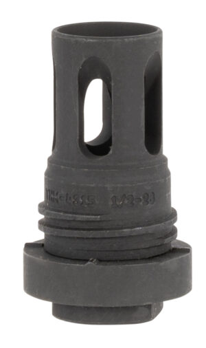 Yankee Hill 431528A Mini QD Flash Hider Black Phosphate Steel with 1/2"-28 tpi Threads & 2.13" OAL for 5.56x45mm NATO AR-Platform