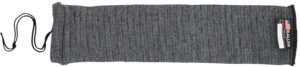 Allen 1314 Knit Handgun Sock  Heather Gray, Silicone Treatment, Drawstring Closure for Most Handguns up to 14" Long