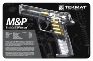 TekMat TEKR17SWMPCA S&W M&P Cutaway Cleaning Mat Multi-Color Rubber 11"x17"