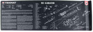 TekMat TEKR36M1GARANDBK M1 Garand Cleaning Mat Black/White Rubber 12"x36" M1 Garand Parts Diagram