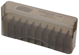 MTM Case-Gard J20MLD41 Slip-Top Ammo Box  30-30 Win/45-70 Gov Clear Smoke Polypropylene 20rd